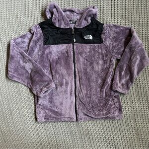 The North Face Black and Lavender Fleece Jacket